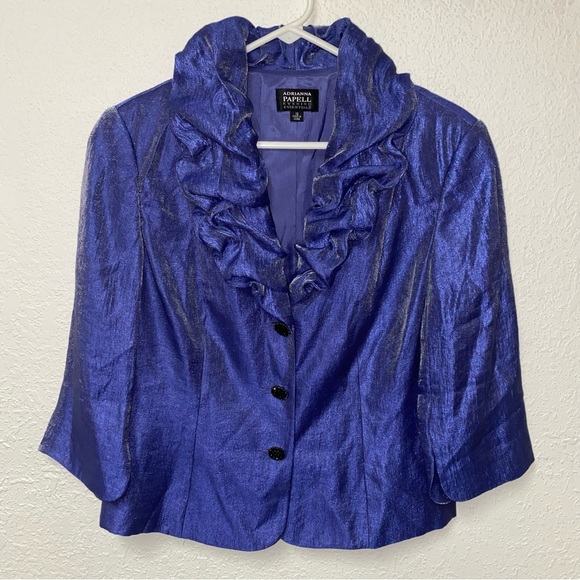 Adrianna Papell Evening Blazer Size 12 - Picture 4 of 11